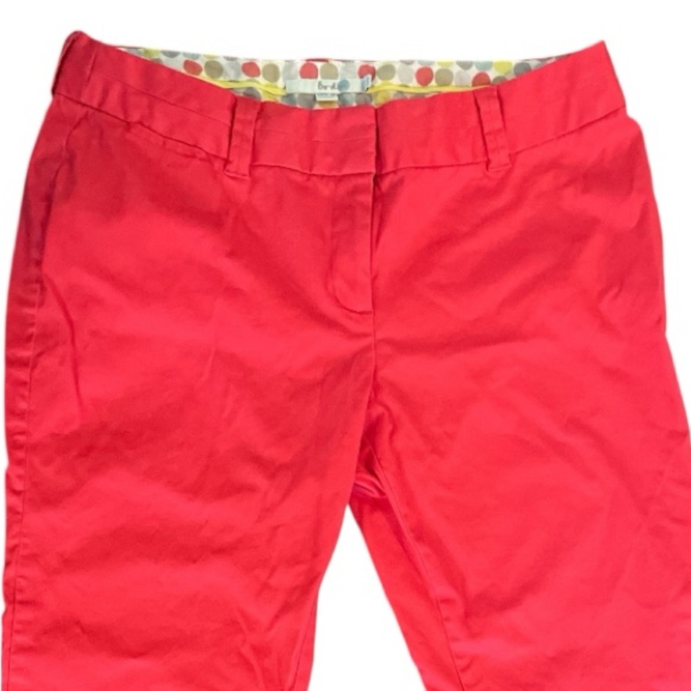 Boden Coral Red Pants Size 10 L - Picture 2 of 9